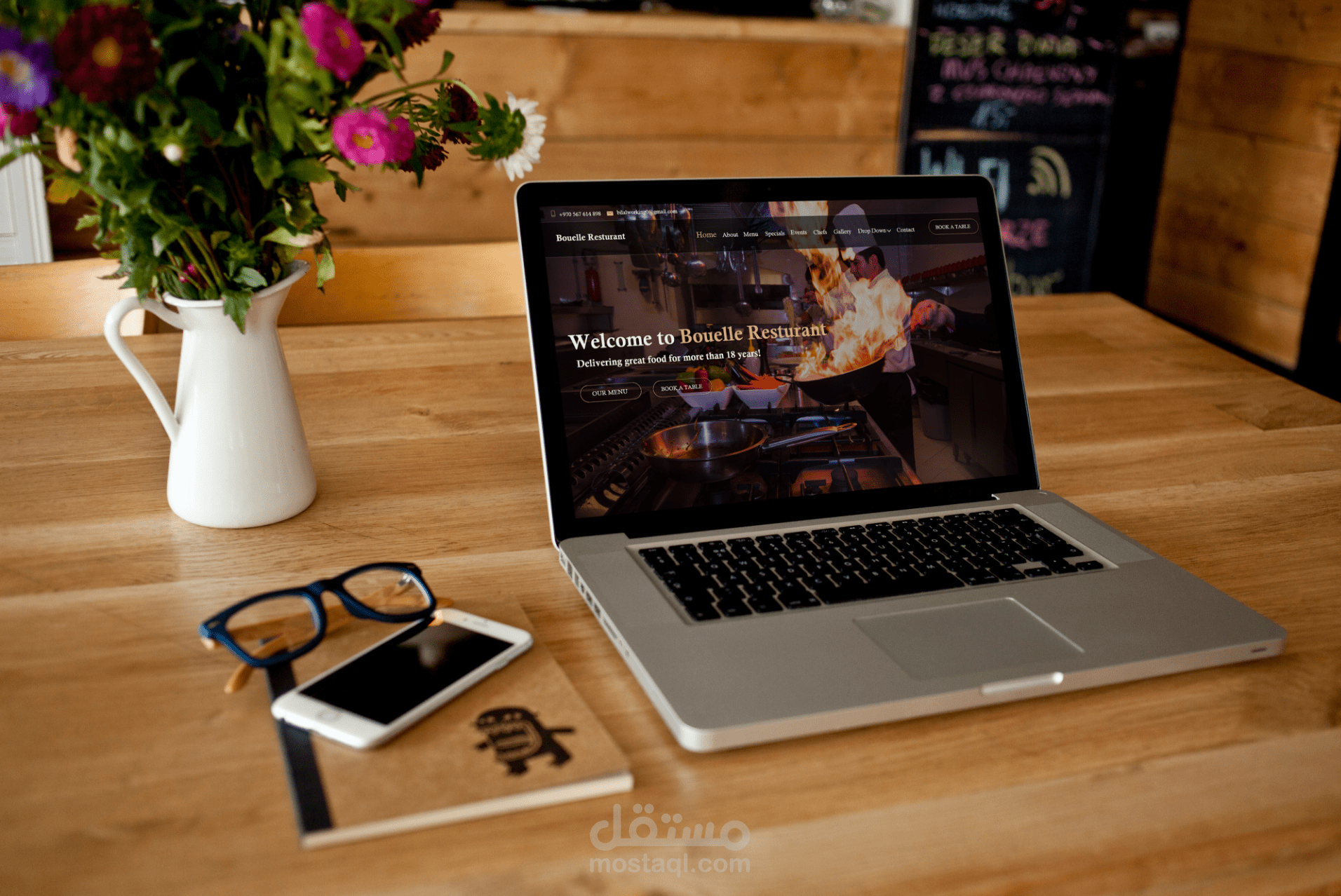 Landing page /  Bouelle Resturant