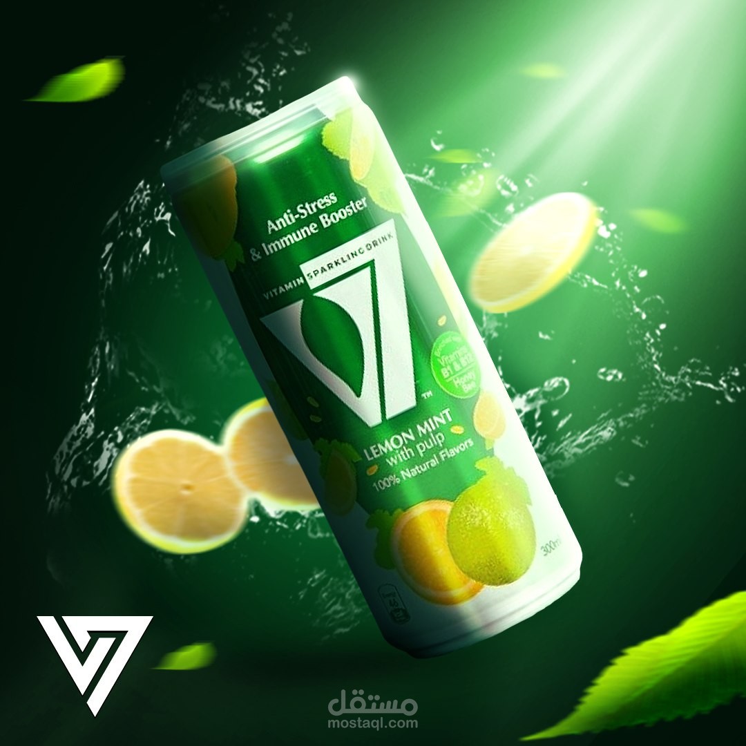 تصاميم لبرندات مشروبات جذابة ✨