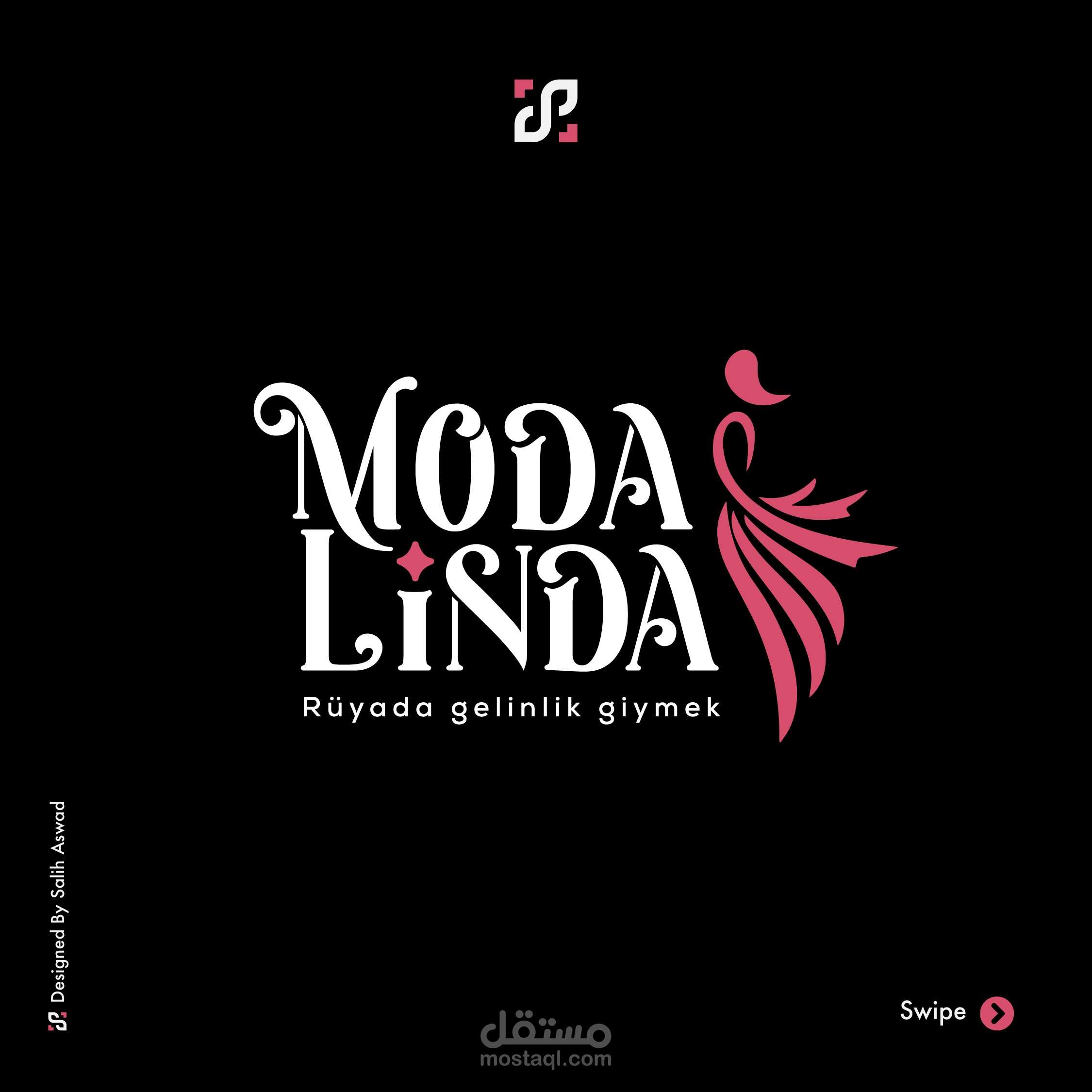 moda linda logo design