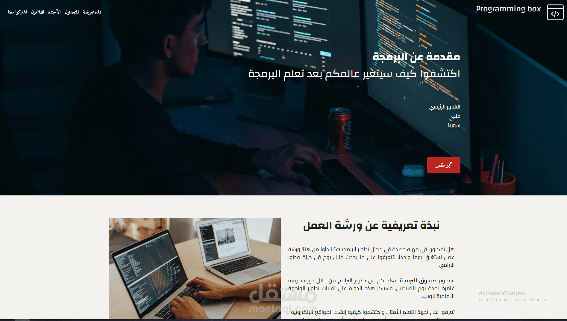 Programming box
