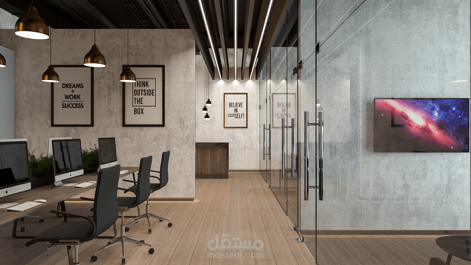 تصميم داخلي لشركة BRIGHT WIRES في المملكة العربية السعودية