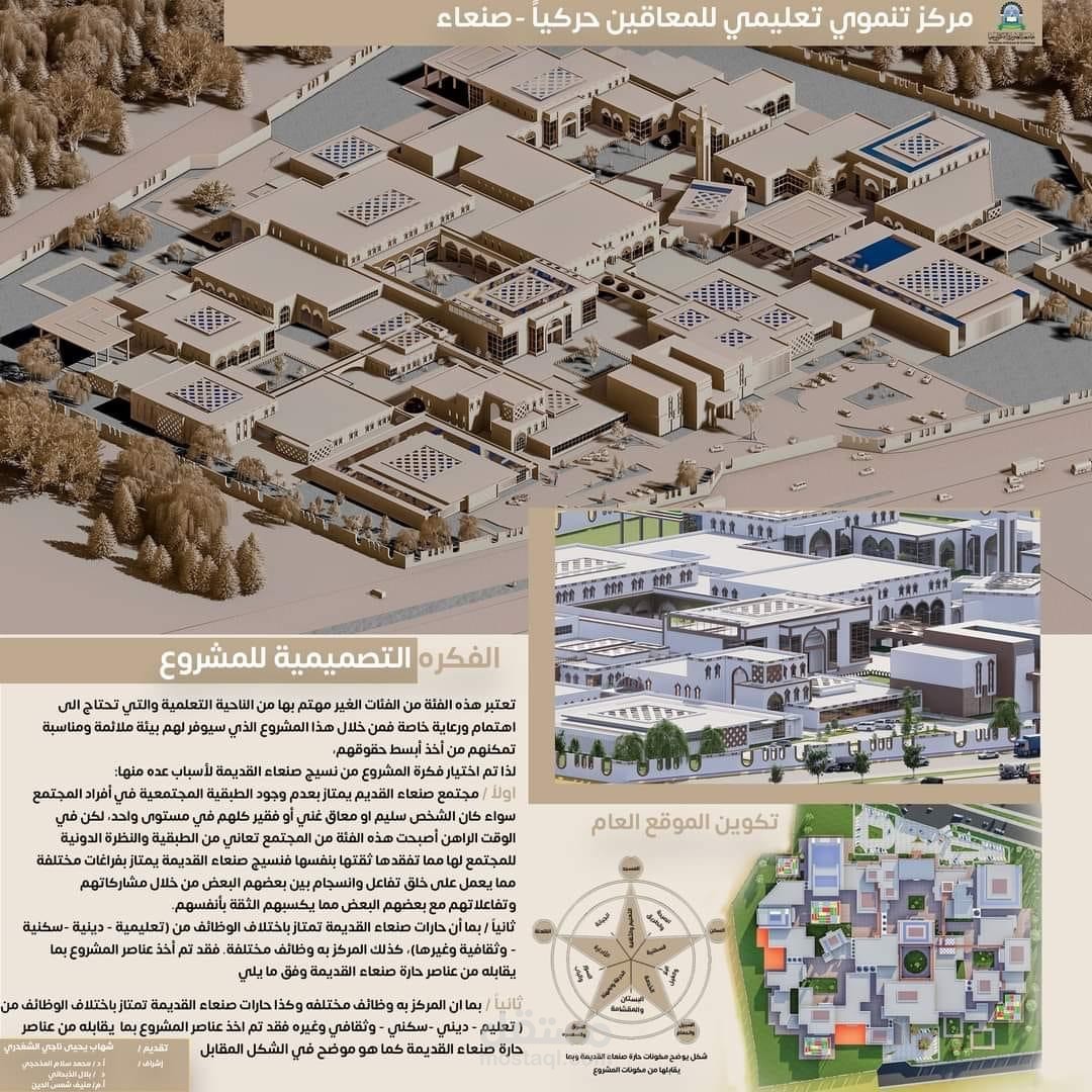 من اعمالنا مشروع تخرج مركز تنموي تعليمي للمعاقين حركياً