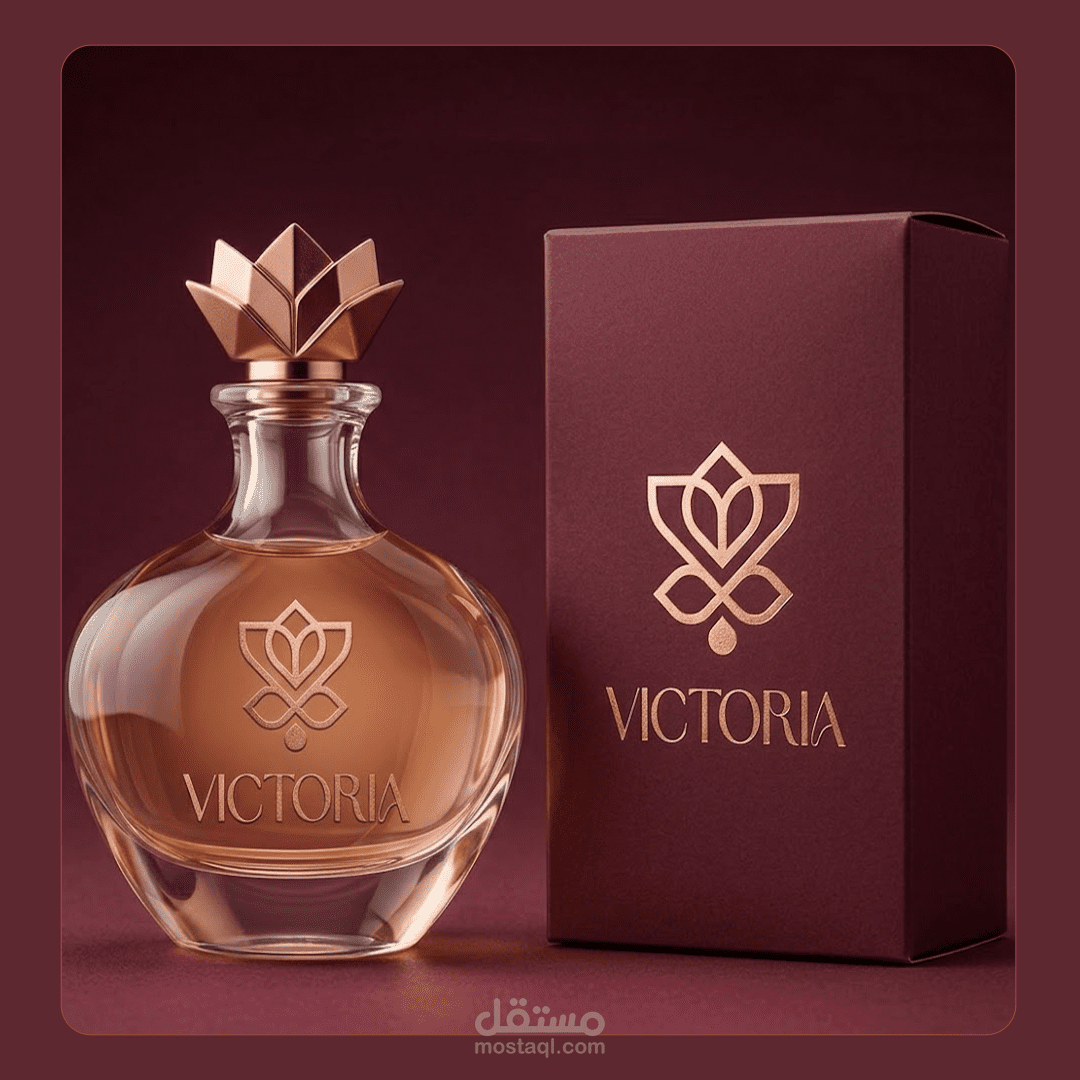 تصميم هوية بصرية لمحل عطور