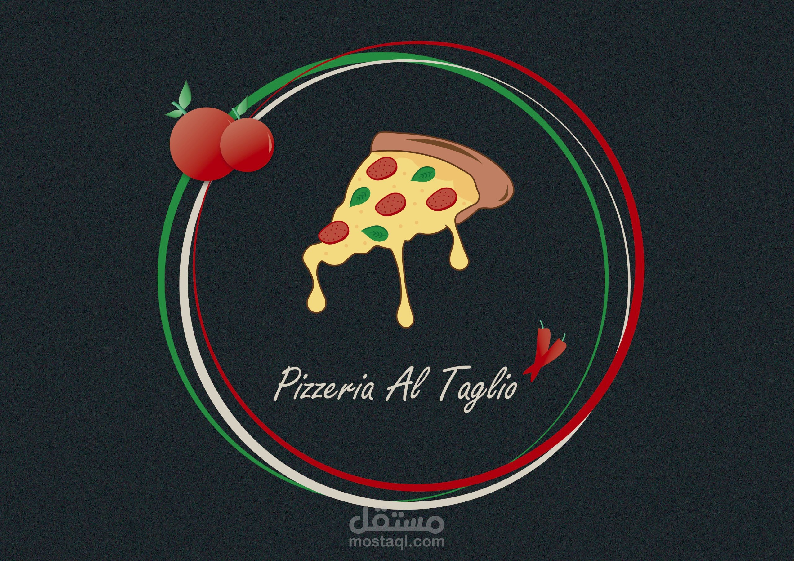Italian pizza restaurant online page logo