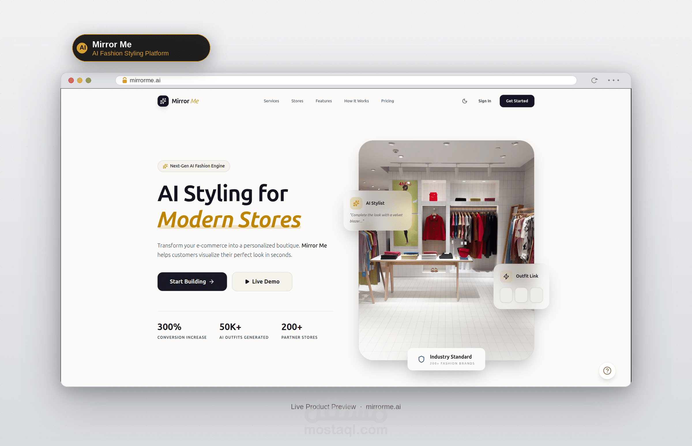 Mirror Me – AI-Powered Outfit Recommendation Platform