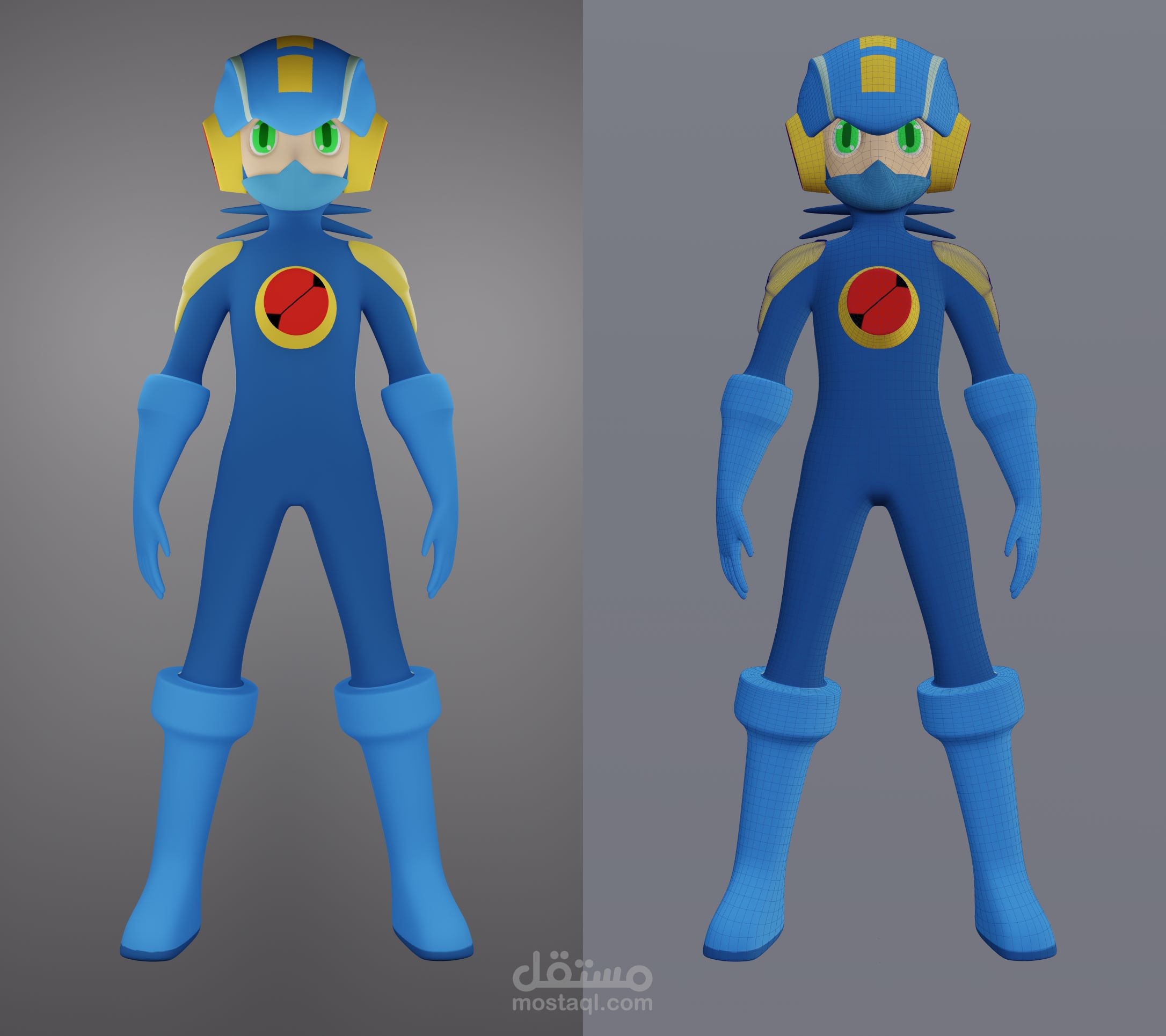 megaman 3d model