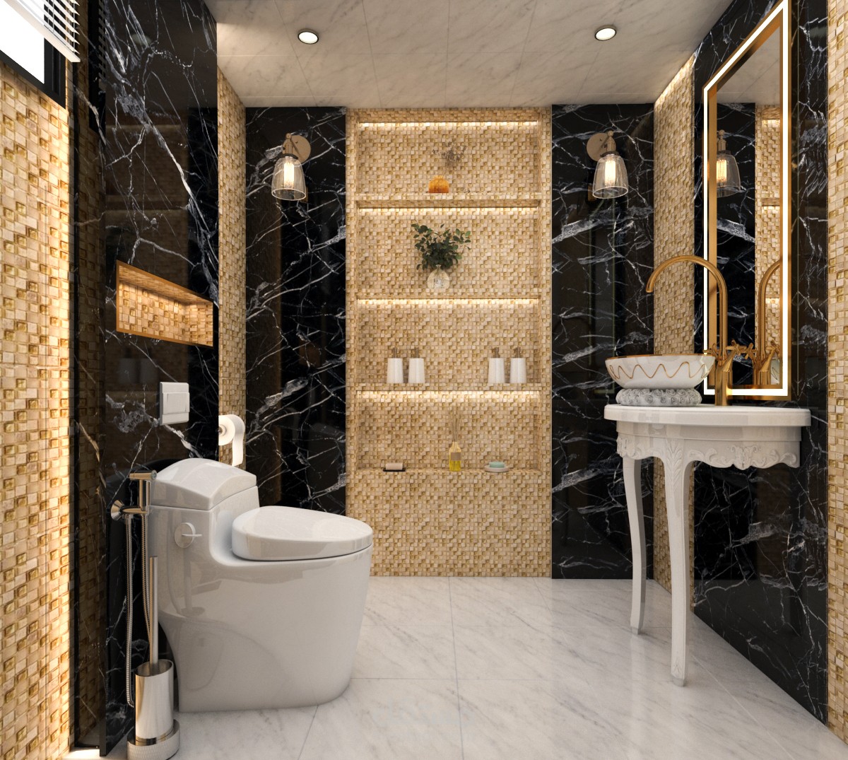 تصميم حمامات