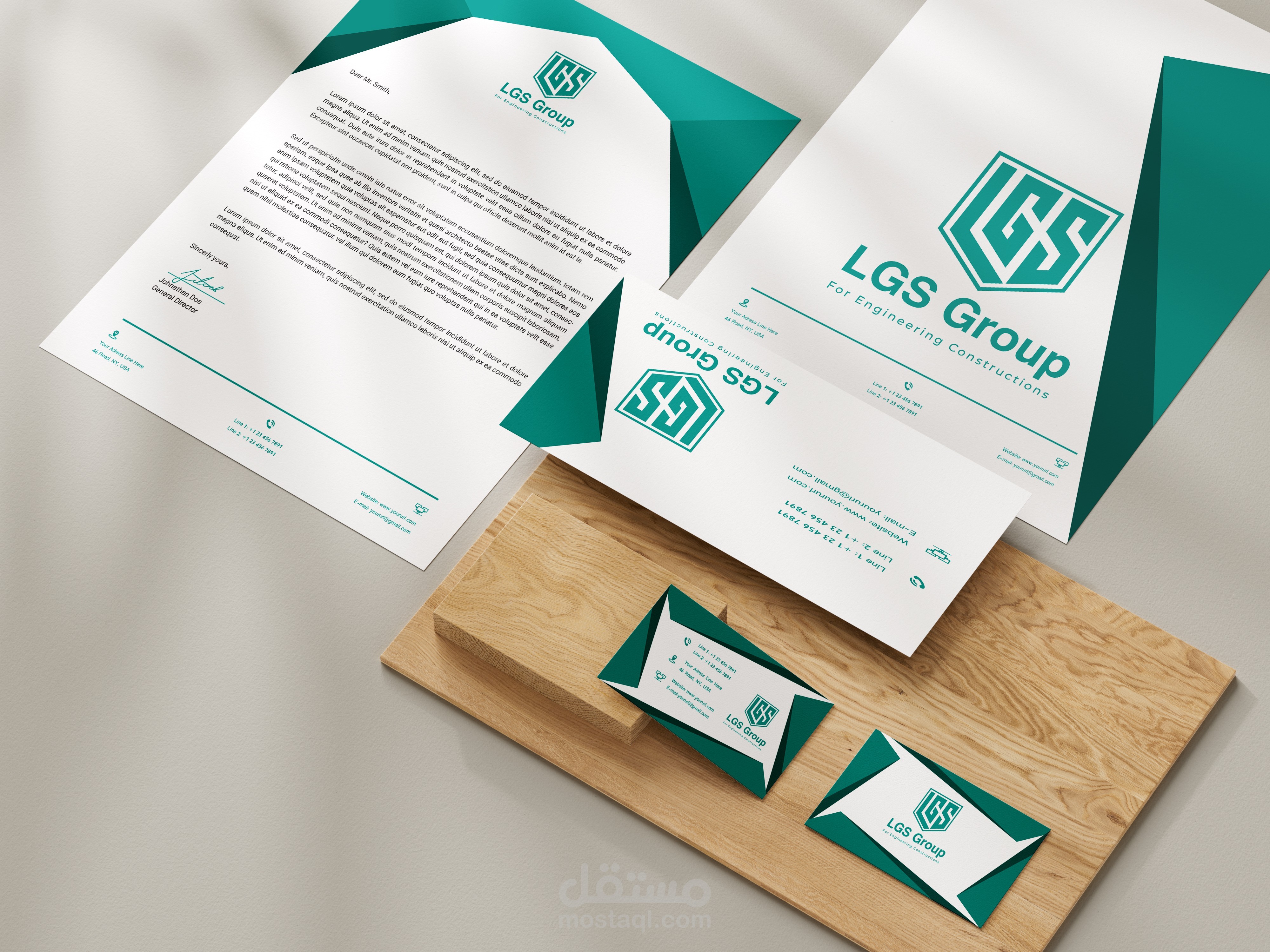 هوية بصرية لصالح شركة (LGS Group)