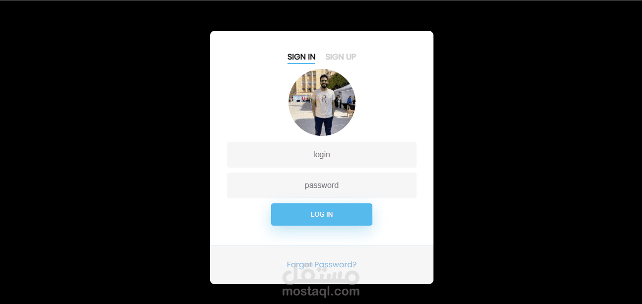 Login form