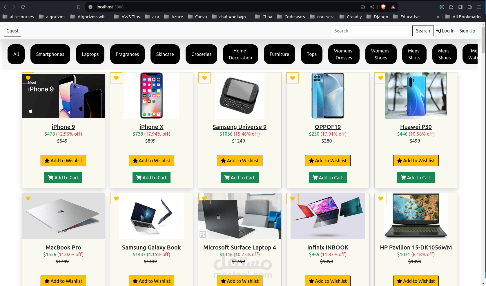 E Commerce App React Redux