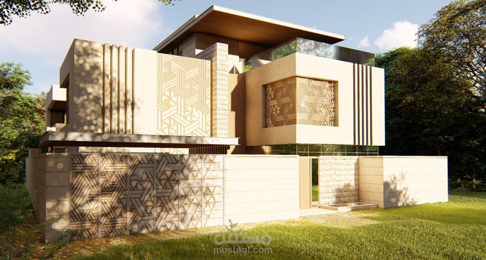 Modern Islamic Villa Exterior Design