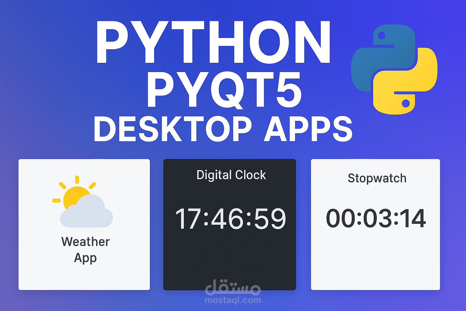 تطبيقات سطح المكتب باستخدام Python و PyQt5