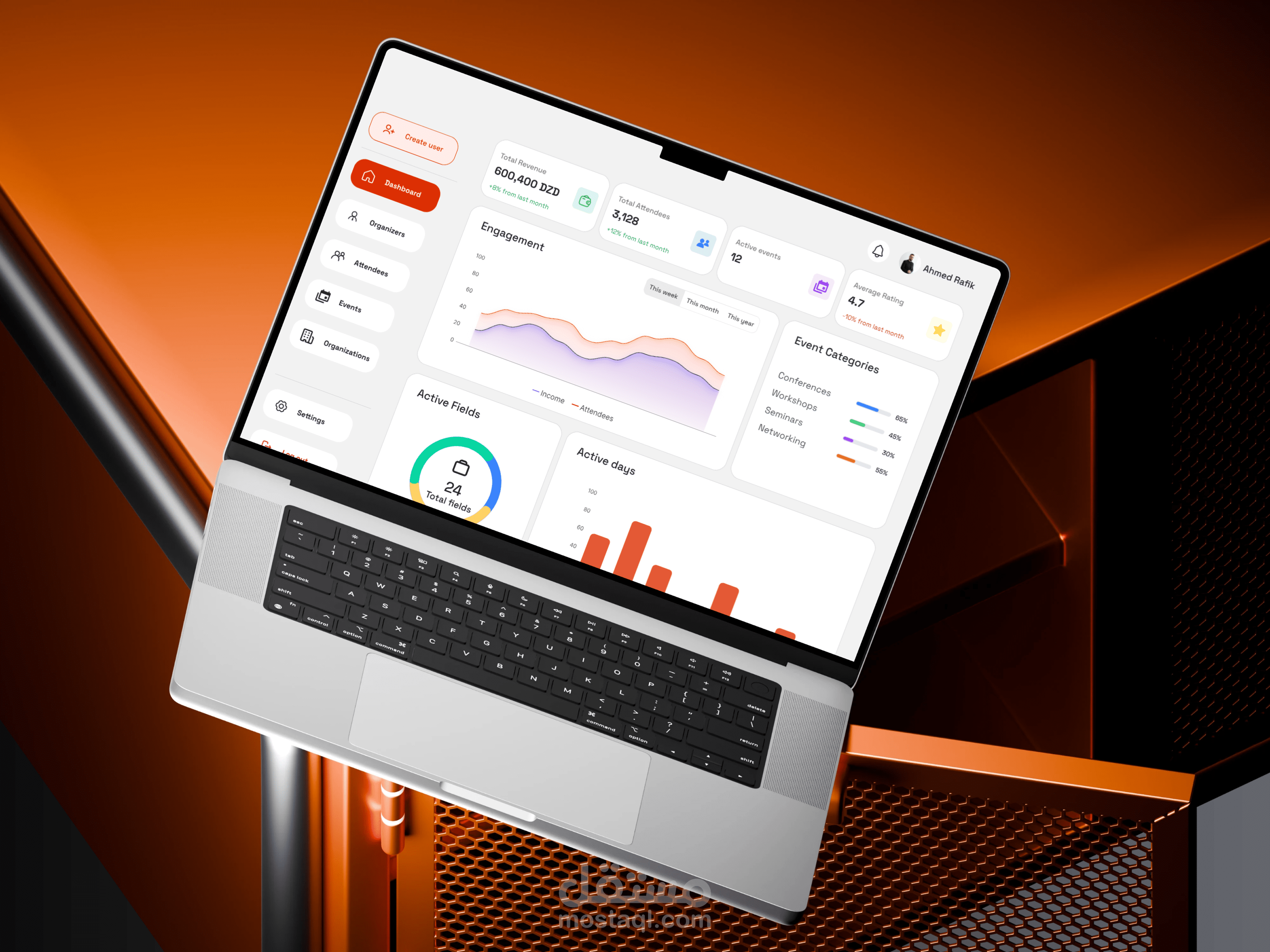 لوحة تحكم لادارة الأحداث | Event Management