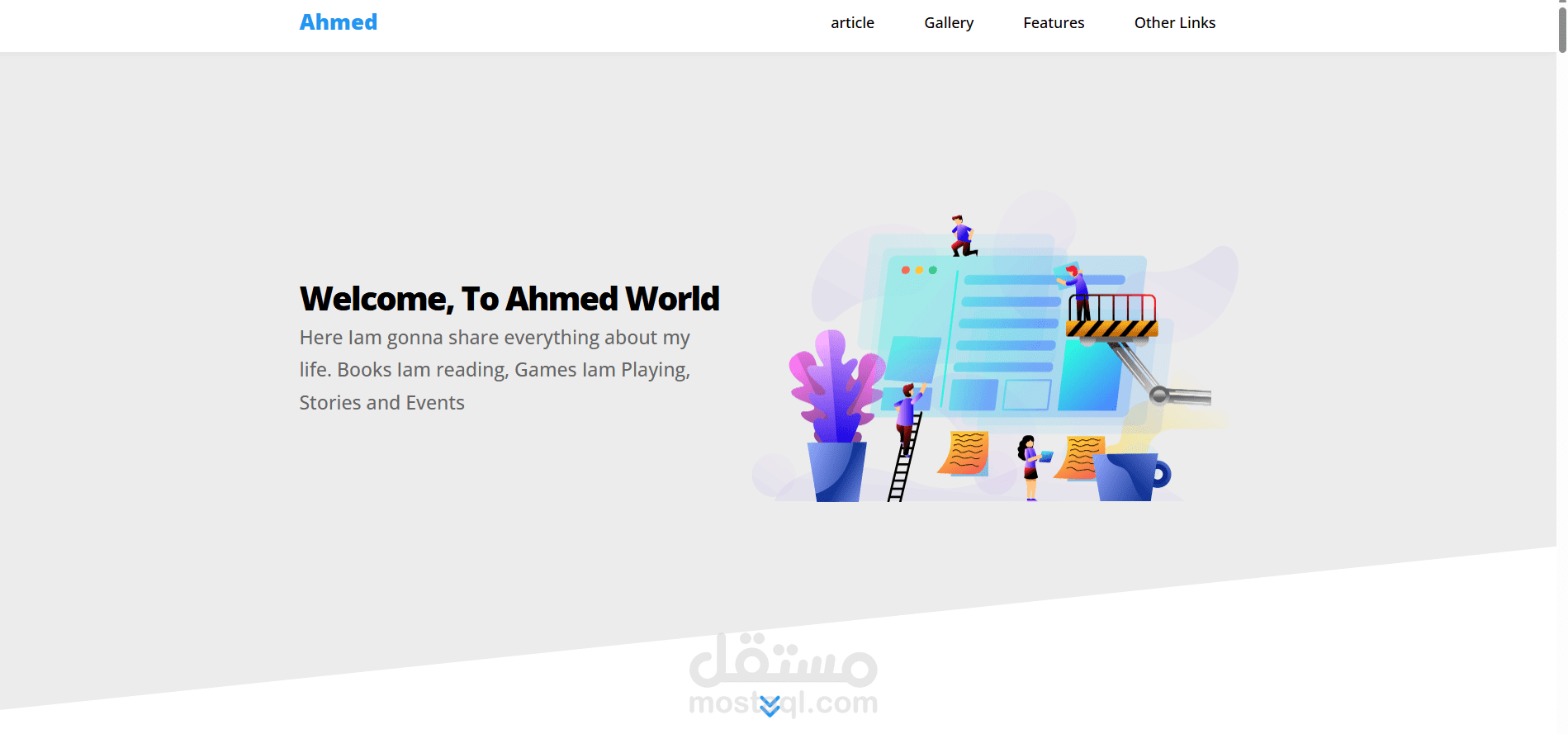 تصميم وتطوير موقع ويب متكامل بواجهة عصرية ومتجاوبة