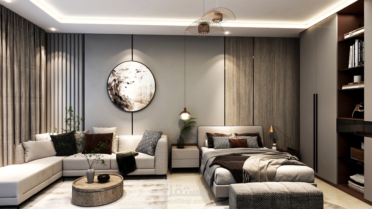 تصميم داخلي لغرفه نوم رئيسيه لفيلاا