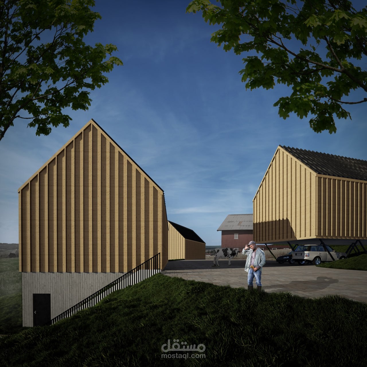 Farm house rendering