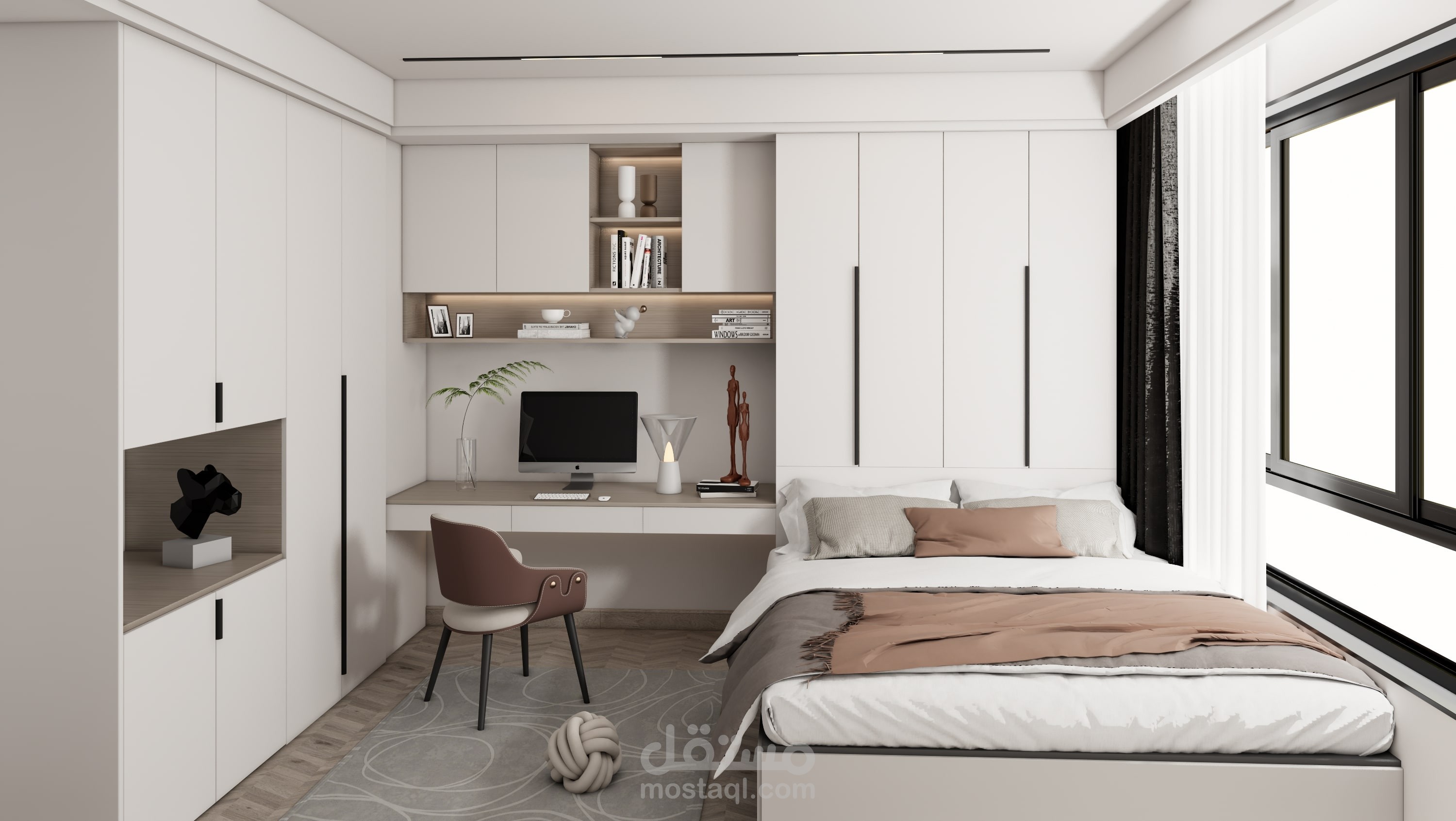 تصميم داخلي لغرفة نوم
