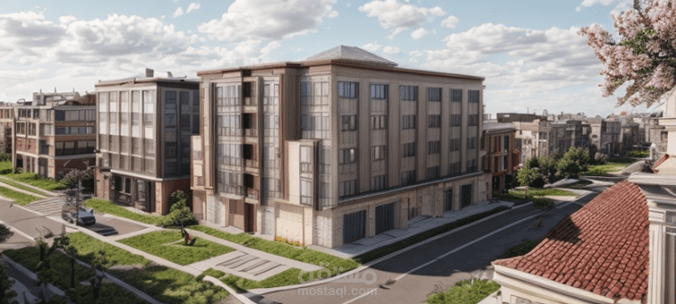 تصميم واجهة عمارة سكنية