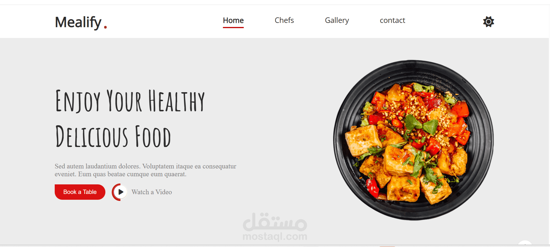 Mealify – Modern Food Website with HTML, CSS & Bootstrap
