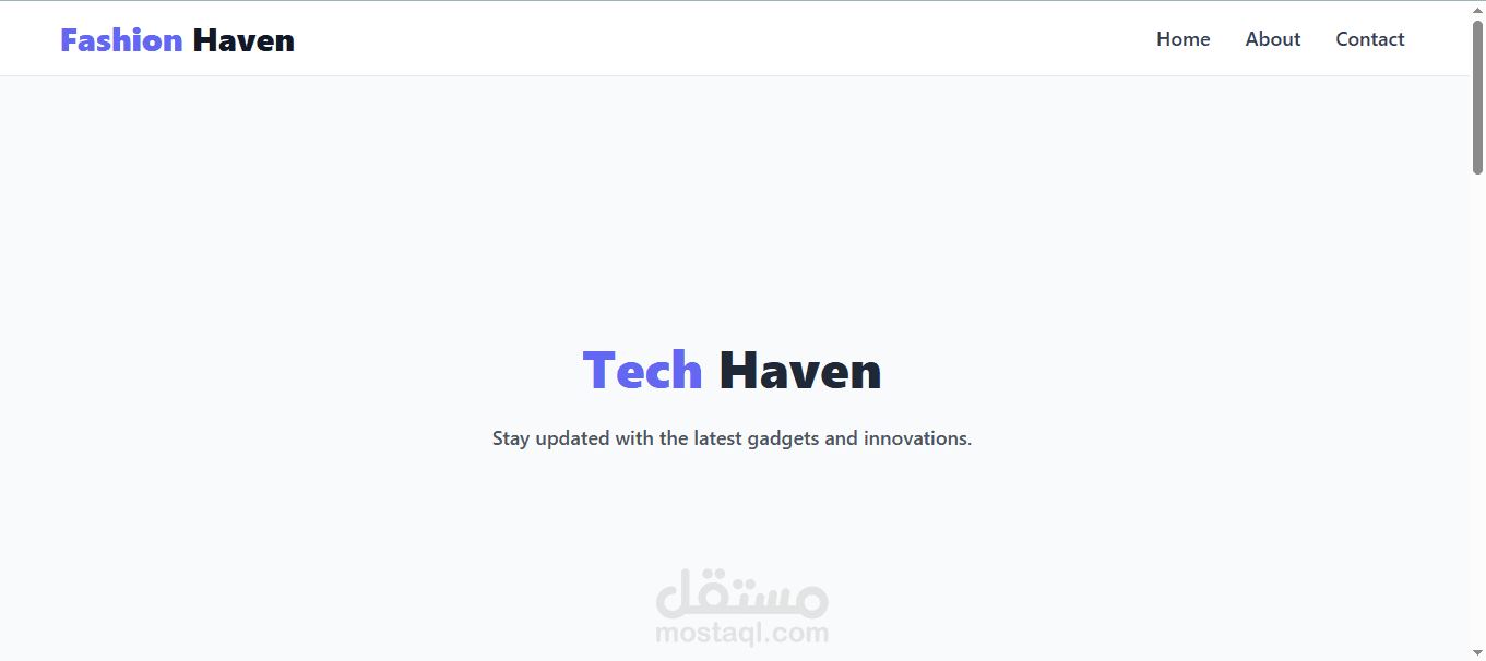 Fashion Haven – E-commerce Web App