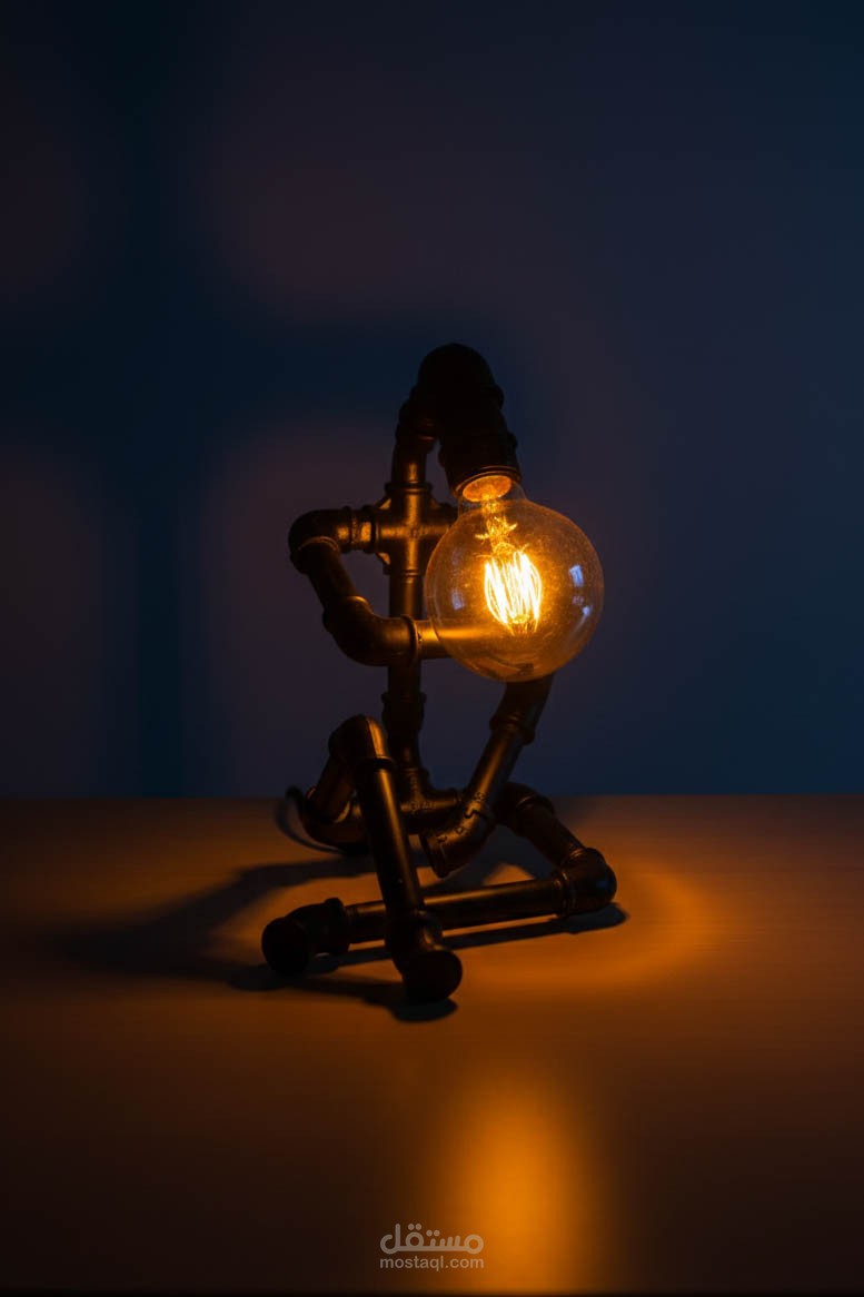 Sad Pipe Man Sculpture