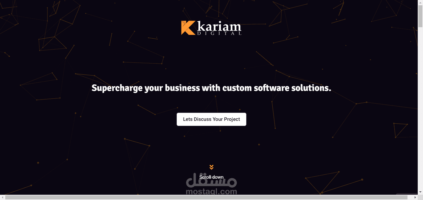 موقع تعريفي - لشركة برمجيات