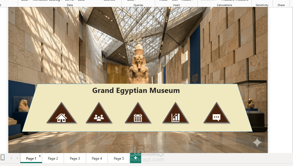 Power Bi Grand Egyptian Museum