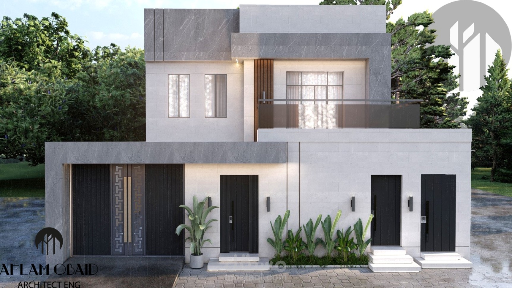 تصميم  فيلا سكنية بطابع (مودرن)