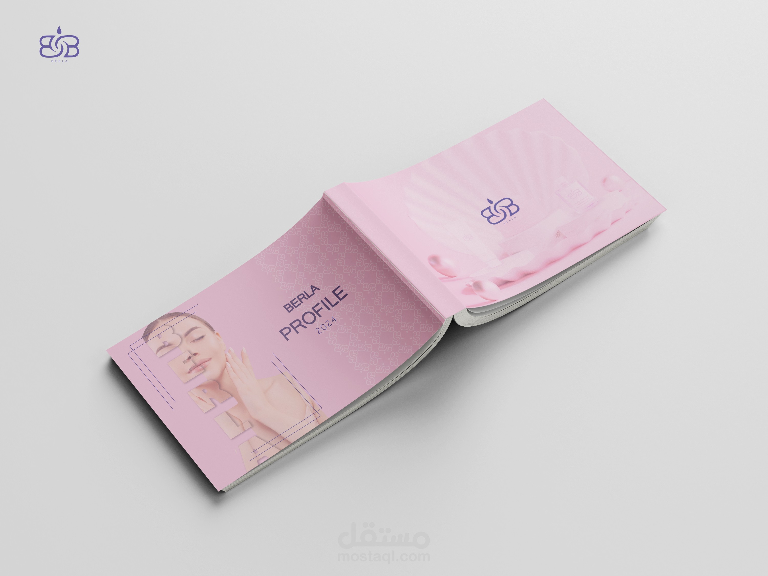 تصميم بروفايل لشركة بيرلا لمستحضرات التجميل