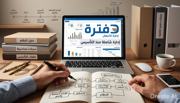 ادارة شاملة لنظام دفترة المحاسبي منذ التأسيس