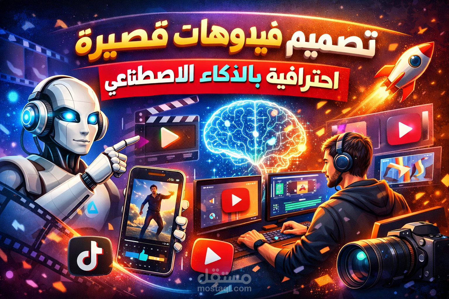 تصميم فيديوهات قصيرة وطويلة بإستخدام اداة veo 3