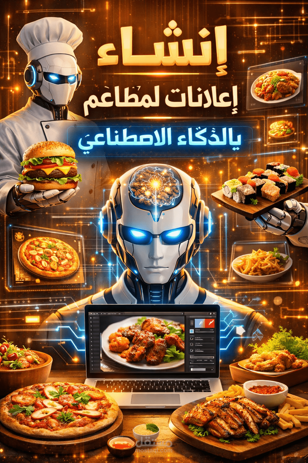 انشاء  إعلانات مطاعم بالذكاء الاصطناعي  [veo3]