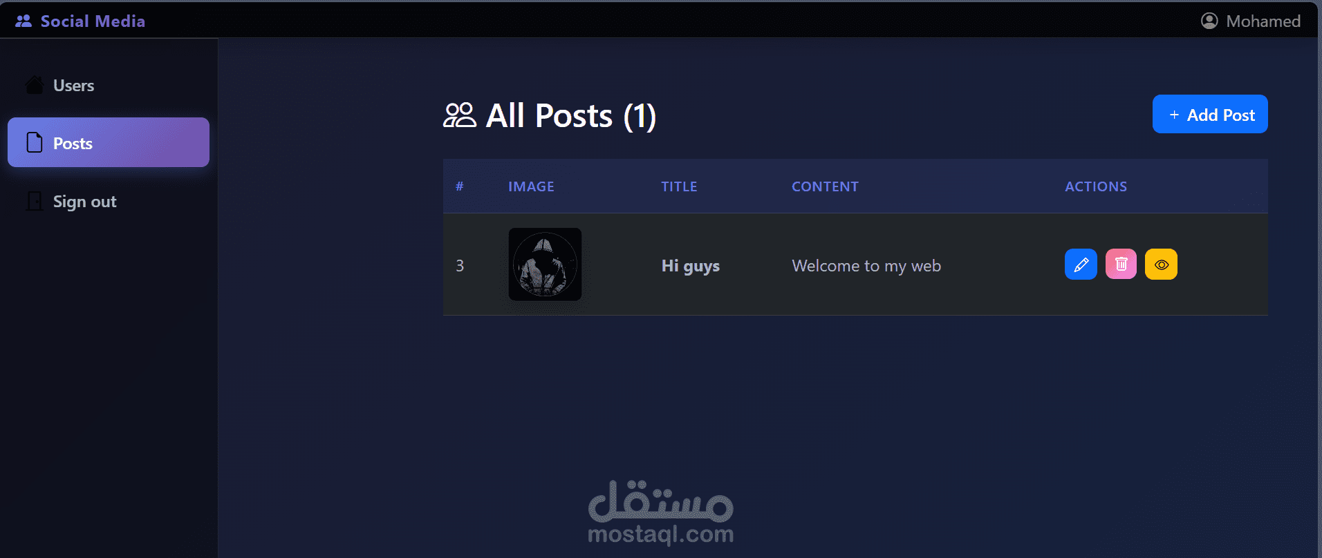 تطوير منصة تواصل اجتماعي (سوشيال ميديا) متكاملة بـ Laravel & MySQL