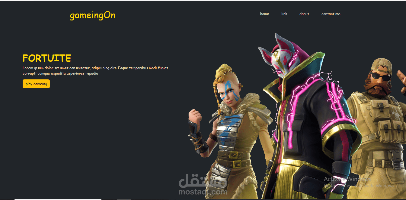 صفحة العاب اون لين gameing onlin