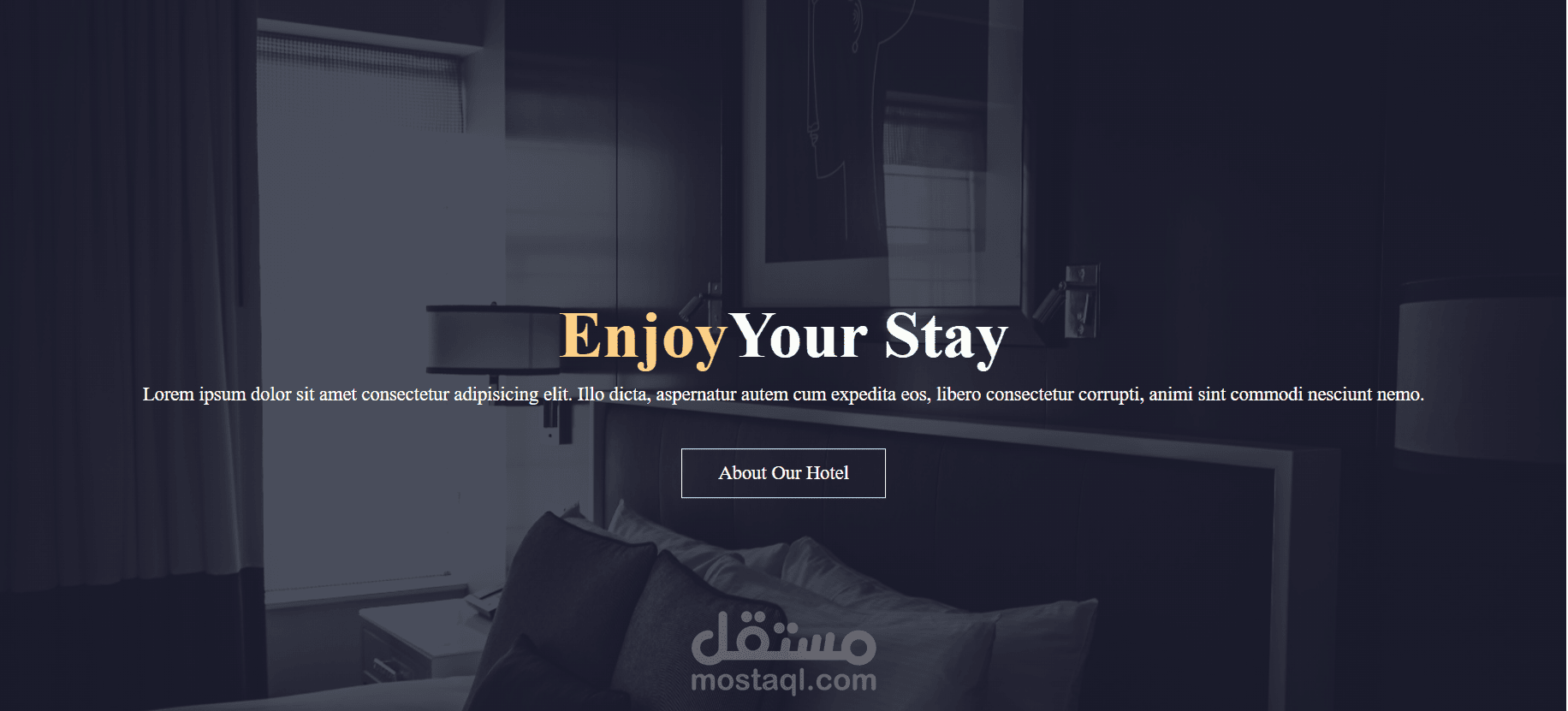 3 page hotel profile page template