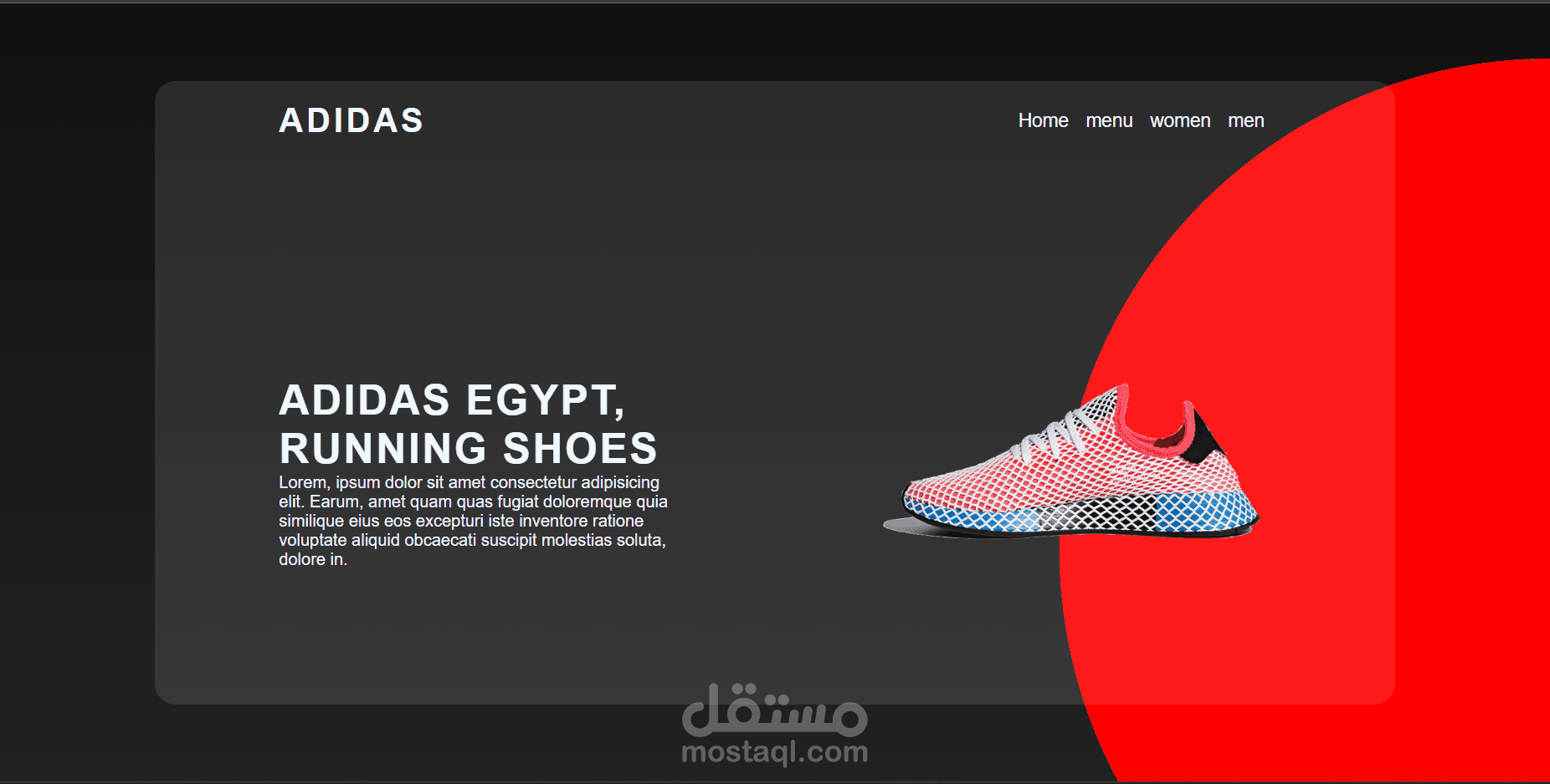 Website for Adidas