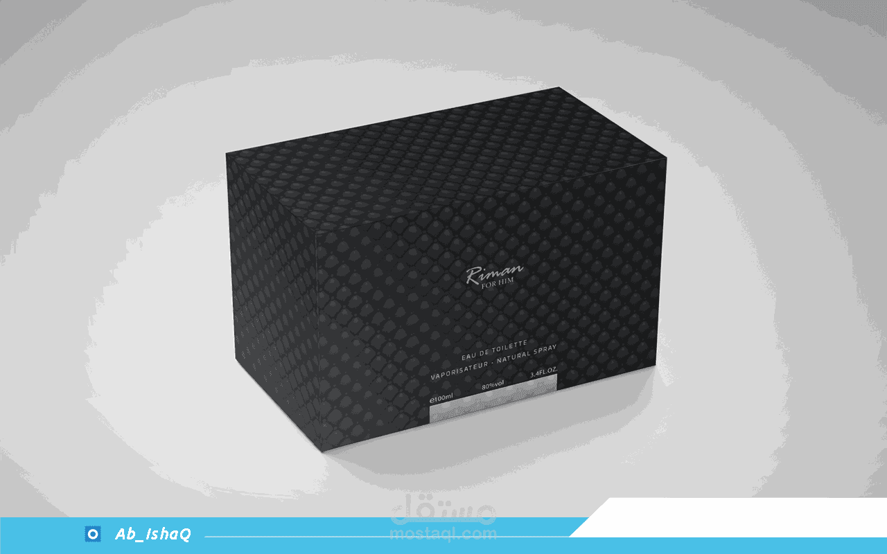 اعادة تصميم علب عطر (تصميم الجرافيك وشكل العلبة)