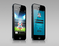 واجهة استخدام لتطبيق رياضي User Interface (UI)