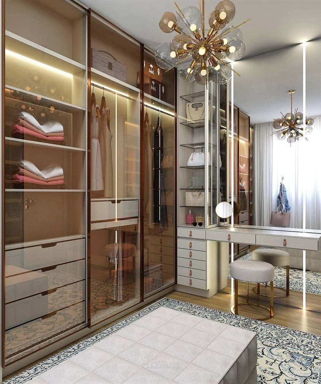 تصميم داخلي لغرفه دريسنج