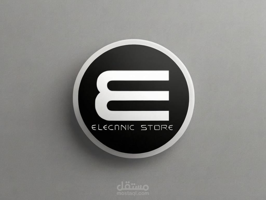 لوجو لمتجر الكتروني يدعى (Electronic Store)
