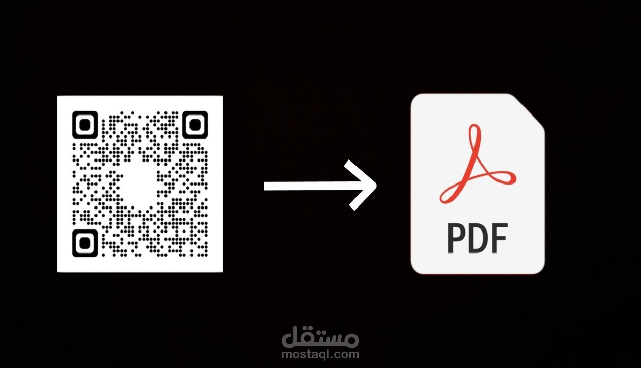 تحويل ملف PDF  ( قانون الخدمة المدنية رقم 81 ولائحته التنفيذية )إلى رمز مسح QR CODE