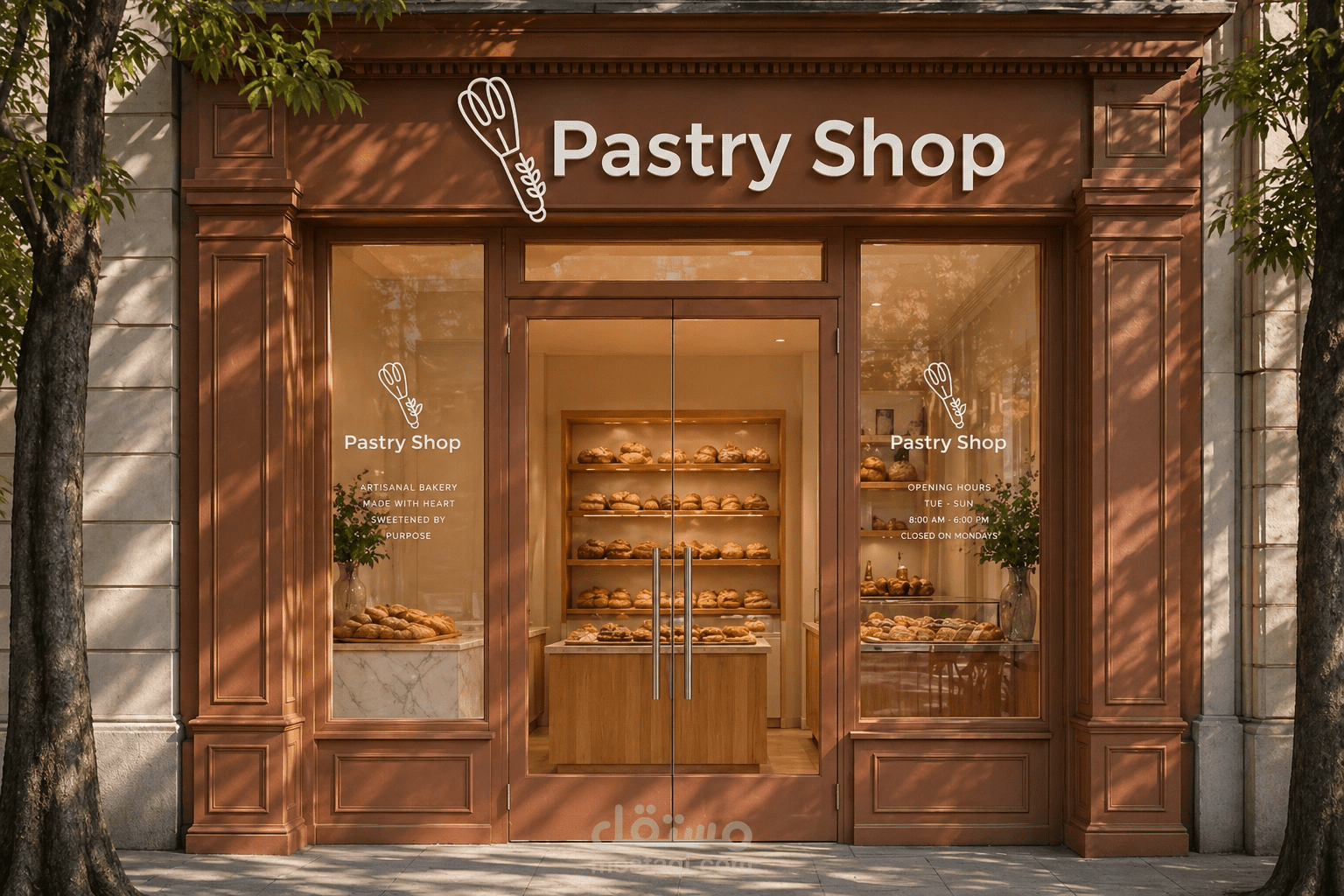 pastry shop branding