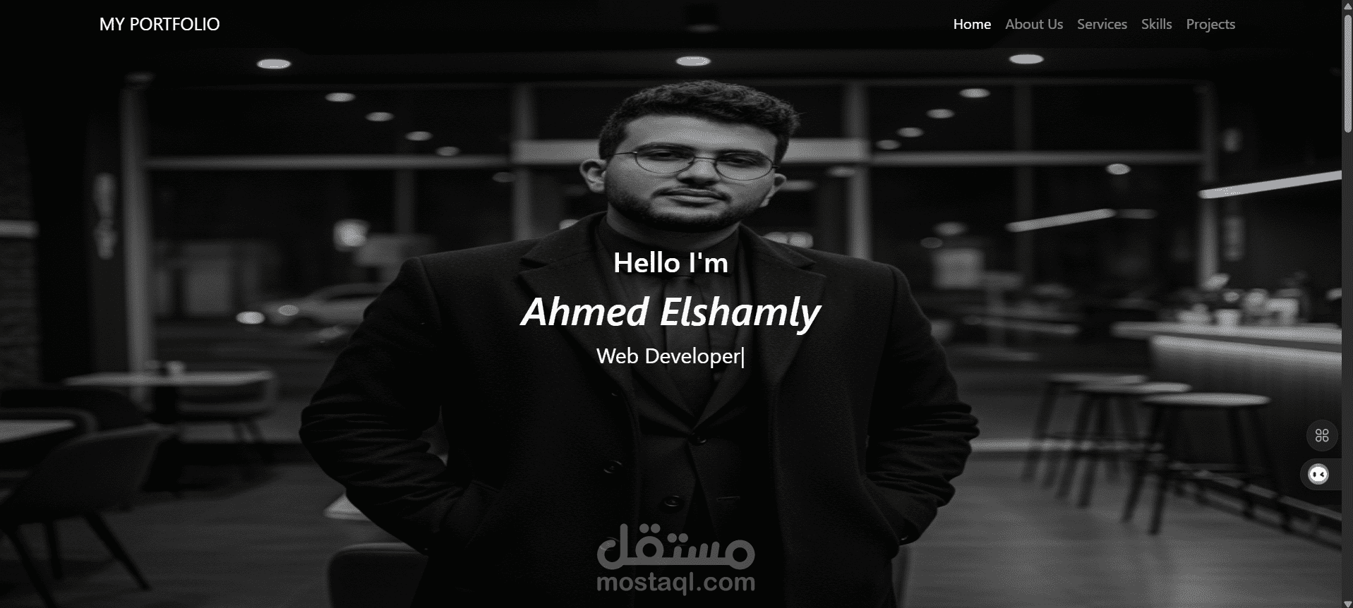 تصميم بورتفوليو شخصي احترافي ومتجاوب