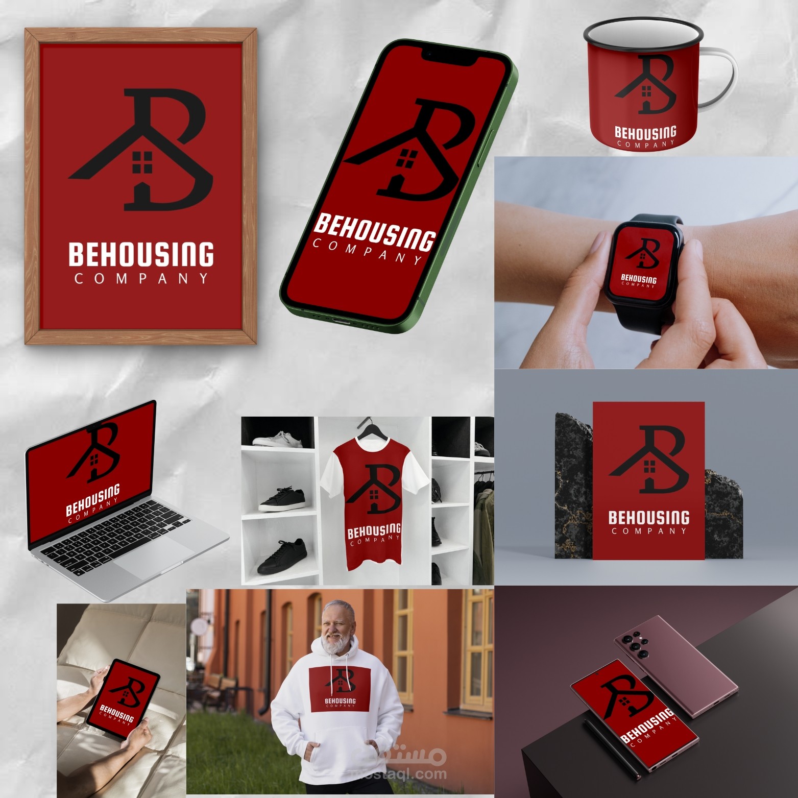 عمل mock up للوجو شركه بجميع الانواع