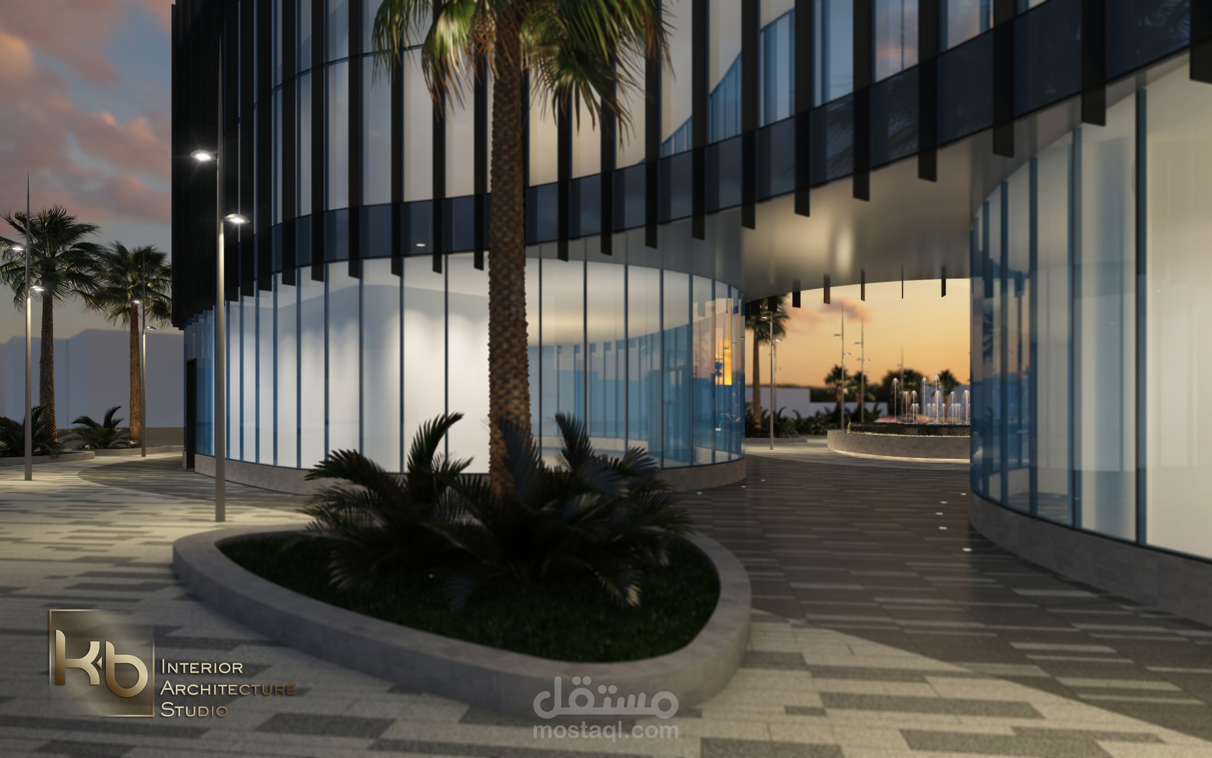 بعض اعمال تصميم الواجهات والمساحات الخارجية