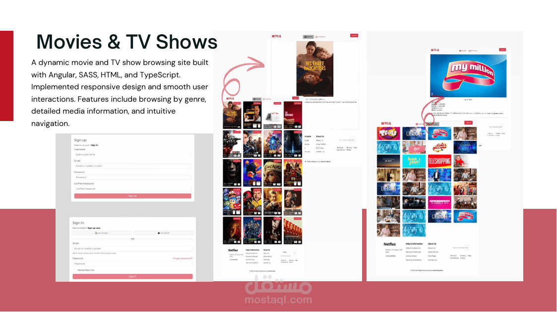 Movies & TV Shows – Built with Angular