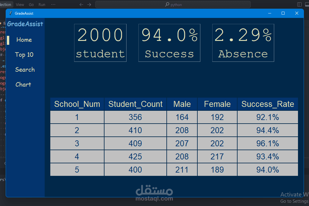 GUI Grade assist Python