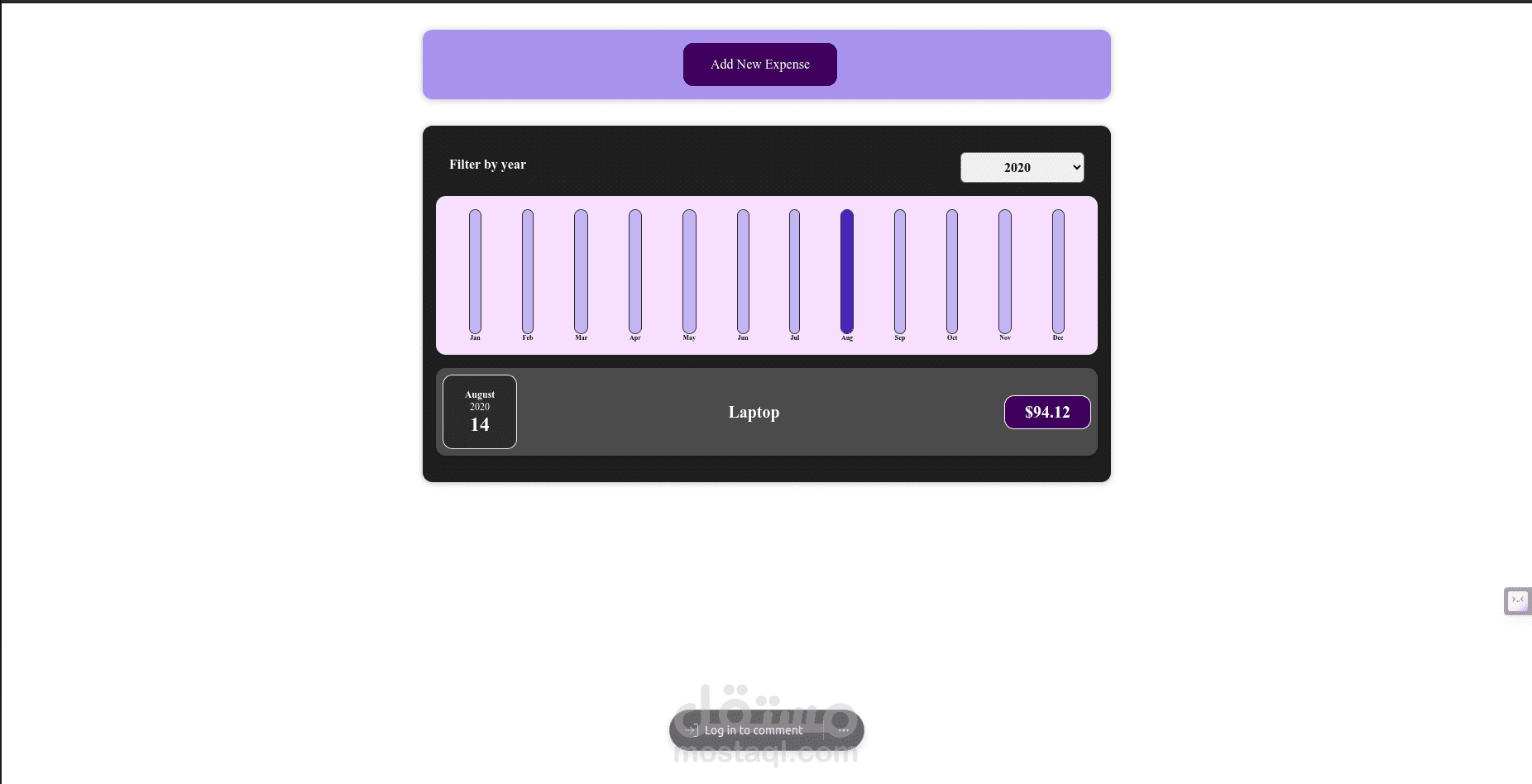 Expenses Tracker