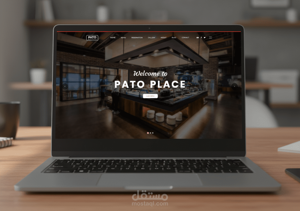 تصميم واجهة تفاعلية متكاملة لمطعم ( Pato Place )عصري باستخدام React