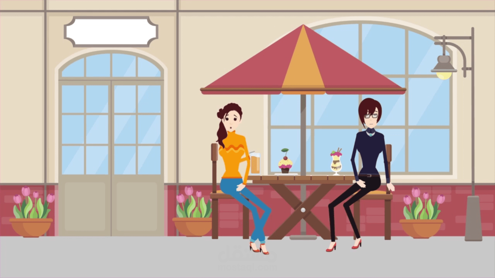 موشن غرافيك لشركة super lady